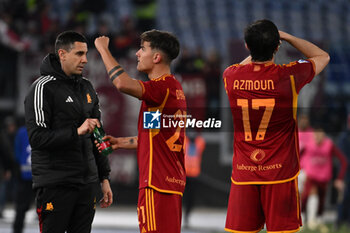 2024-02-26 - Paulo Dybala of A.S. Roma celebrates after scoring the gol of 2-1 during the 26th day of the Serie A Championship between A.S. Roma vs Torino F.C., 26 February, 2024 at the Olympic Stadium in Rome, Italy. - AS ROMA VS TORINO FC - ITALIAN SERIE A - SOCCER