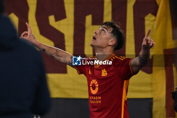 2024-02-26 - Paulo Dybala of A.S. Roma celebrates after scoring the gol of 3-1 during the 26th day of the Serie A Championship between A.S. Roma vs Torino F.C., 26 February, 2024 at the Olympic Stadium in Rome, Italy. - AS ROMA VS TORINO FC - ITALIAN SERIE A - SOCCER