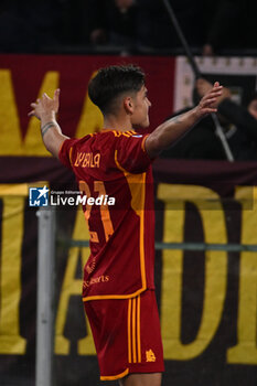 2024-02-26 - Paulo Dybala of A.S. Roma celebrates after scoring the gol of 3-1 during the 26th day of the Serie A Championship between A.S. Roma vs Torino F.C., 26 February, 2024 at the Olympic Stadium in Rome, Italy. - AS ROMA VS TORINO FC - ITALIAN SERIE A - SOCCER