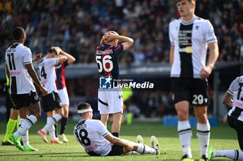 2024-04-28 - Alexis Saelemaekers (Bologna Fc) disappointed after a good chanche - BOLOGNA FC VS UDINESE CALCIO - ITALIAN SERIE A - SOCCER