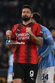 01/03/2024 - Olivier Giroud of A.C. Milan during the 27th day of the Serie A Championship between S.S. Lazio vs A.C. Milan, 1 March 2024 at the Olympic Stadium in Rome. - SS LAZIO VS AC MILAN - SERIE A - CALCIO