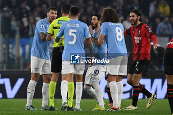 2024-03-01 - Referee Marco di Bello during the 27th day of the Serie A Championship between S.S. Lazio vs A.C. Milan, 1 March 2024 at the Olympic Stadium in Rome. - SS LAZIO VS AC MILAN - ITALIAN SERIE A - SOCCER