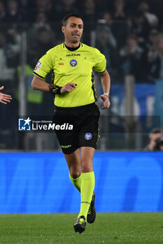01/03/2024 - Referee Marco di Bello during the 27th day of the Serie A Championship between S.S. Lazio vs A.C. Milan, 1 March 2024 at the Olympic Stadium in Rome. - SS LAZIO VS AC MILAN - SERIE A - CALCIO
