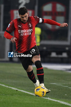 01/03/2024 - Theo Hernandez of A.C. Milan during the 27th day of the Serie A Championship between S.S. Lazio vs A.C. Milan, 1 March 2024 at the Olympic Stadium in Rome. - SS LAZIO VS AC MILAN - SERIE A - CALCIO