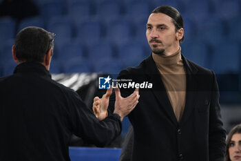 2024-03-01 - Zlatan Ibrahimovic during the 27th day of the Serie A Championship between S.S. Lazio vs A.C. Milan, 1 March 2024 at the Olympic Stadium in Rome. - SS LAZIO VS AC MILAN - ITALIAN SERIE A - SOCCER