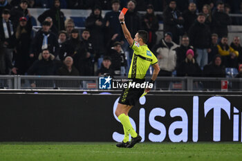 01/03/2024 - Referee Marco di Bello during the 27th day of the Serie A Championship between S.S. Lazio vs A.C. Milan, 1 March 2024 at the Olympic Stadium in Rome. - SS LAZIO VS AC MILAN - SERIE A - CALCIO