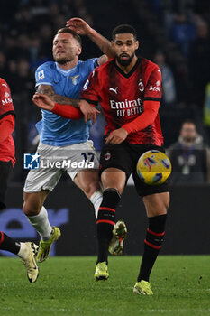 2024-03-01 - Ciro Immobile of S.S. Lazio and Ruben Loftus-Cheek of A.C. Milan during the 27th day of the Serie A Championship between S.S. Lazio vs A.C. Milan, 1 March 2024 at the Olympic Stadium in Rome. - SS LAZIO VS AC MILAN - ITALIAN SERIE A - SOCCER
