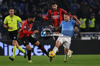 01/03/2024 - Ciro Immobile of S.S. Lazio and Ruben Loftus-Cheek of A.C. Milan during the 27th day of the Serie A Championship between S.S. Lazio vs A.C. Milan, 1 March 2024 at the Olympic Stadium in Rome. - SS LAZIO VS AC MILAN - SERIE A - CALCIO