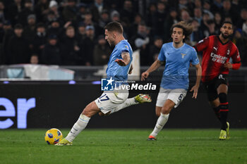 2024-03-01 - Ciro Immobile of S.S. Lazio during the 27th day of the Serie A Championship between S.S. Lazio vs A.C. Milan, 1 March 2024 at the Olympic Stadium in Rome. - SS LAZIO VS AC MILAN - ITALIAN SERIE A - SOCCER