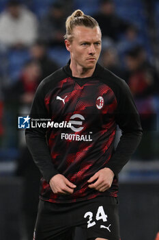 01/03/2024 - Simon Kjaer of A.C. Milan during the 27th day of the Serie A Championship between S.S. Lazio vs A.C. Milan, 1 March 2024 at the Olympic Stadium in Rome. - SS LAZIO VS AC MILAN - SERIE A - CALCIO