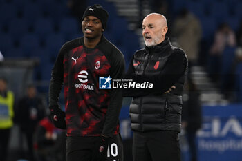 2024-03-01 - Rafael Leao and Stefano Pioli of A.C. Milan during the 27th day of the Serie A Championship between S.S. Lazio vs A.C. Milan, 1 March 2024 at the Olympic Stadium in Rome. - SS LAZIO VS AC MILAN - ITALIAN SERIE A - SOCCER