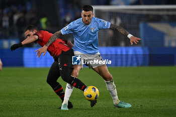 2024-03-01 - Ismael Bennacer of A.C. Milan and Matias Vecino of S.S. Lazio during the 27th day of the Serie A Championship between S.S. Lazio vs A.C. Milan, 1 March 2024 at the Olympic Stadium in Rome. - SS LAZIO VS AC MILAN - ITALIAN SERIE A - SOCCER