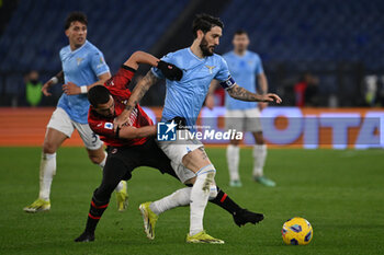 2024-03-01 - Ismael Bennacer of A.C. Milan and Luis Alberto of S.S. Lazio during the 27th day of the Serie A Championship between S.S. Lazio vs A.C. Milan, 1 March 2024 at the Olympic Stadium in Rome. - SS LAZIO VS AC MILAN - ITALIAN SERIE A - SOCCER