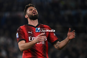 01/03/2024 - Olivier Giroud of A.C. Milan during the 27th day of the Serie A Championship between S.S. Lazio vs A.C. Milan, 1 March 2024 at the Olympic Stadium in Rome. - SS LAZIO VS AC MILAN - SERIE A - CALCIO