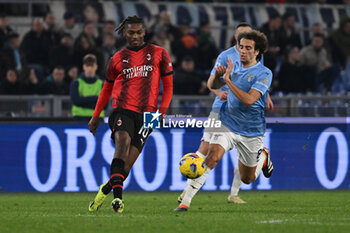2024-03-01 - Rafael Leao of A.C. Milan and Matteo Guendouzi of S.S. Lazio during the 27th day of the Serie A Championship between S.S. Lazio vs A.C. Milan, 1 March 2024 at the Olympic Stadium in Rome. - SS LAZIO VS AC MILAN - ITALIAN SERIE A - SOCCER