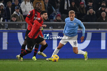 2024-03-01 - Gustav Isaksen of S.S. Lazio during the 27th day of the Serie A Championship between S.S. Lazio vs A.C. Milan, 1 March 2024 at the Olympic Stadium in Rome. - SS LAZIO VS AC MILAN - ITALIAN SERIE A - SOCCER