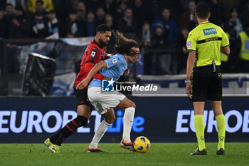 2024-03-01 - Ruben Loftus-Cheek of A.C. Milan and Matteo Guendouzi of S.S. Lazio during the 27th day of the Serie A Championship between S.S. Lazio vs A.C. Milan, 1 March 2024 at the Olympic Stadium in Rome. - SS LAZIO VS AC MILAN - ITALIAN SERIE A - SOCCER
