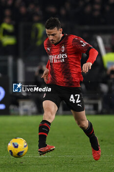 2024-03-01 - Alessandro Florenzi of A.C. Milan during the 27th day of the Serie A Championship between S.S. Lazio vs A.C. Milan, 1 March 2024 at the Olympic Stadium in Rome. - SS LAZIO VS AC MILAN - ITALIAN SERIE A - SOCCER