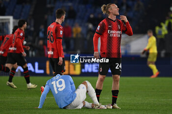 2024-03-01 - Valentin Castellanos of S.S. Lazio and Simon Kjaer of A.C. Milan during the 27th day of the Serie A Championship between S.S. Lazio vs A.C. Milan, 1 March 2024 at the Olympic Stadium in Rome. - SS LAZIO VS AC MILAN - ITALIAN SERIE A - SOCCER