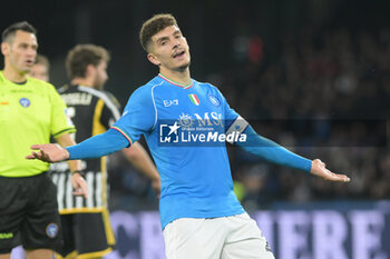2024-03-03 - Giovanni Di Lorenzo of SSC Napoli gestures during the Serie A Match between SSC Napoli vs Juventus FC at Diego Armando Maradona Stadium - SSC NAPOLI VS JUVENTUS FC - ITALIAN SERIE A - SOCCER