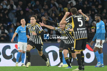 2024-03-03 - Federico Chiesa of Juventus FC celebrates after scoring goal during the Serie A Match between SSC Napoli vs Juventus FC at Diego Armando Maradona Stadium - SSC NAPOLI VS JUVENTUS FC - ITALIAN SERIE A - SOCCER