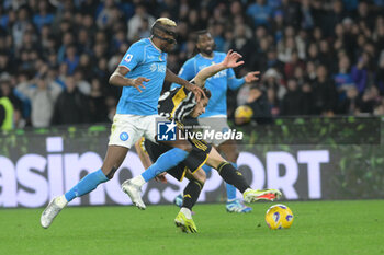 2024-03-03 - Victor Osimen of SSC Napoli competes for the ball with Federico Chiesa of Juventus FC during the Serie A Match between SSC Napoli vs Juventus FC at Diego Armando Maradona Stadium - SSC NAPOLI VS JUVENTUS FC - ITALIAN SERIE A - SOCCER