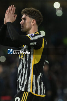 2024-03-03 - Dusan Vlahovic of Juventus FC greet your fans during the Serie A Match between SSC Napoli vs Juventus FC at Diego Armando Maradona Stadium - SSC NAPOLI VS JUVENTUS FC - ITALIAN SERIE A - SOCCER