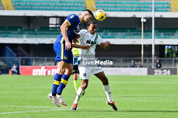 2024-03-03 - diego coppola (verona) and armand lauriente (sassuolo) - HELLAS VERONA FC VS US SASSUOLO - ITALIAN SERIE A - SOCCER