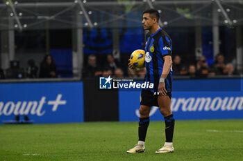 2024-03-04 - Alexis Sanchez of FC Internazionale scores a penalty during the Italian Serie A football match between Inter FC Internazionale and Genoa CFC on 4 of March 2024 at Giuseppe Meazza San Siro Siro stadium in Milan, Italy. Photo Tiziano Ballabio - INTER - FC INTERNAZIONALE VS GENOA CFC - ITALIAN SERIE A - SOCCER