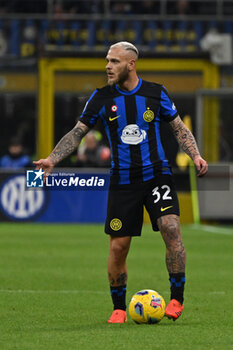2024-03-04 - Federico Dimarco of FC Inter during the Italian Serie A football match between Inter FC Internazionale and Genoa CFC on 4 of March 2024 at Giuseppe Meazza San Siro Siro stadium in Milan, Italy. Photo Tiziano Ballabio - INTER - FC INTERNAZIONALE VS GENOA CFC - ITALIAN SERIE A - SOCCER