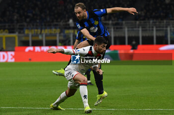 2024-03-04 - Carlos Auguato of FC Inter during the Italian Serie A football match between Inter FC Internazionale and Genoa CFC on 4 of March 2024 at Giuseppe Meazza San Siro Siro stadium in Milan, Italy. Photo Tiziano Ballabio - INTER - FC INTERNAZIONALE VS GENOA CFC - ITALIAN SERIE A - SOCCER