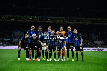 2024-03-04 - Lineup of FC Inter during the Italian Serie A football match between Inter FC Internazionale and Genoa CFC on 4 of March 2024 at Giuseppe Meazza San Siro Siro stadium in Milan, Italy. Photo Tiziano Ballabio - INTER - FC INTERNAZIONALE VS GENOA CFC - ITALIAN SERIE A - SOCCER