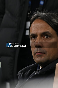 2024-03-04 - Head Coach Simone Inzaghi of Fc Inter during the Italian Serie A football match between Inter FC Internazionale and Genoa CFC on 4 of March 2024 at Giuseppe Meazza San Siro Siro stadium in Milan, Italy. Photo Tiziano Ballabio - INTER - FC INTERNAZIONALE VS GENOA CFC - ITALIAN SERIE A - SOCCER