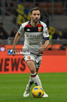 2024-03-04 - Milan Badelj of Genoa CFC during the Italian Serie A football match between Inter FC Internazionale and Genoa CFC on 4 of March 2024 at Giuseppe Meazza San Siro Siro stadium in Milan, Italy. Photo Tiziano Ballabio - INTER - FC INTERNAZIONALE VS GENOA CFC - ITALIAN SERIE A - SOCCER