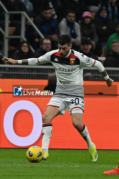 2024-03-04 - Stefano Sabelli of Genoa CFC during the Italian Serie A football match between Inter FC Internazionale and Genoa CFC on 4 of March 2024 at Giuseppe Meazza San Siro Siro stadium in Milan, Italy. Photo Tiziano Ballabio - INTER - FC INTERNAZIONALE VS GENOA CFC - ITALIAN SERIE A - SOCCER