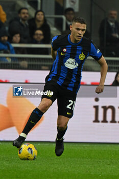 2024-03-04 - Kristjan Asllani of FC Inter during the Italian Serie A football match between Inter FC Internazionale and Genoa CFC on 4 of March 2024 at Giuseppe Meazza San Siro Siro stadium in Milan, Italy. Photo Tiziano Ballabio - INTER - FC INTERNAZIONALE VS GENOA CFC - ITALIAN SERIE A - SOCCER