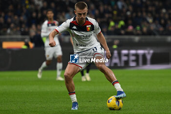 2024-03-04 - Albert Gudmundsson of Genoa CFC during the Italian Serie A football match between Inter FC Internazionale and Genoa CFC on 4 of March 2024 at Giuseppe Meazza San Siro Siro stadium in Milan, Italy. Photo Tiziano Ballabio - INTER - FC INTERNAZIONALE VS GENOA CFC - ITALIAN SERIE A - SOCCER