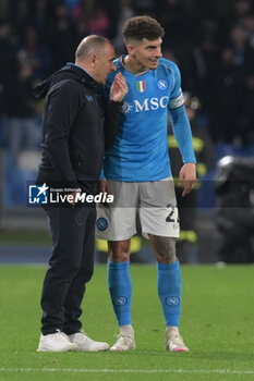 2024-03-08 - Giovanni Di Lorenzo of SSC Napoli and Francesco Calzona coach of SSC Napoli during Serie A Match between SSC Napoli vs Torino FC at Diego Armando Maradona Stadium - SSC NAPOLI VS TORINO FC - ITALIAN SERIE A - SOCCER