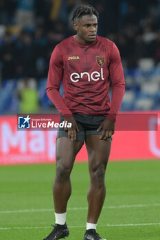 2024-03-08 - Duvan Zapata of Torino FC in the warm-up before the match during Serie A Match between SSC Napoli vs Torino FC at Diego Armando Maradona Stadium - SSC NAPOLI VS TORINO FC - ITALIAN SERIE A - SOCCER
