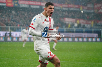 2024-01-09 - Valentin Carboni (AC Monza) during the Italian championship Serie A football match between Genoa CFC and AC Monza on March 9, 2024 at Stade Luigi-Ferraris in Genoa, Italy - FOOTBALL - ITALIAN CHAMP - GENOA V MONZA - ITALIAN SERIE A - SOCCER
