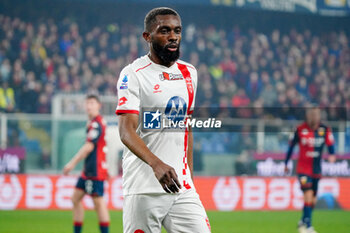 2024-01-09 - Jean-Daniel Akpa-Akpro (AC Monza) during the Italian championship Serie A football match between Genoa CFC and AC Monza on March 9, 2024 at Stade Luigi-Ferraris in Genoa, Italy - FOOTBALL - ITALIAN CHAMP - GENOA V MONZA - ITALIAN SERIE A - SOCCER