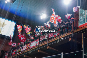 2024-01-09 - AC Monza supporters of curva Davide Pieri during the Italian championship Serie A football match between Genoa CFC and AC Monza on March 9, 2024 at Stade Luigi-Ferraris in Genoa, Italy - FOOTBALL - ITALIAN CHAMP - GENOA V MONZA - ITALIAN SERIE A - SOCCER