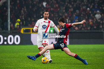 2024-01-13 - Armando Izzo (AC Monza) and Morten Frendrup (Genoa CFC) during the Italian championship Serie A football match between Genoa CFC and AC Monza on March 9, 2024 at Stade Luigi-Ferraris in Genoa, Italy - FOOTBALL - ITALIAN CHAMP - GENOA V MONZA - ITALIAN SERIE A - SOCCER