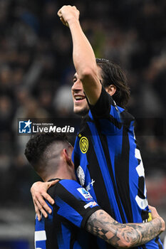 2024-03-17 - Matteo Darmian of Fc Inter celebrating after a goal during the Italian Serie A football match between Inter FC Internazionale and SSC Napoli on 17 of March 2024 at Giuseppe Meazza San Siro Siro stadium in Milan, Italy. Photo Tiziano Ballabio - INTER - FC INTERNAZIONALE VS SSC NAPOLI - ITALIAN SERIE A - SOCCER