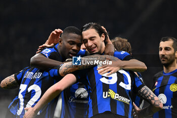 2024-03-17 - Matteo Darmian of Fc Inter celebrating after a goal during the Italian Serie A football match between Inter FC Internazionale and SSC Napoli on 17 of March 2024 at Giuseppe Meazza San Siro Siro stadium in Milan, Italy. Photo Tiziano Ballabio - INTER - FC INTERNAZIONALE VS SSC NAPOLI - ITALIAN SERIE A - SOCCER