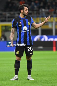 2024-03-17 - Hakan Calhanoglu of FC Inter during the Italian Serie A football match between Inter FC Internazionale and SSC Napoli on 17 of March 2024 at Giuseppe Meazza San Siro Siro stadium in Milan, Italy. Photo Tiziano Ballabio - INTER - FC INTERNAZIONALE VS SSC NAPOLI - ITALIAN SERIE A - SOCCER