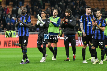 2024-03-17 - Team of FC Internazionale greeting the supporters at the end of the match after the Italian Serie A football match between Inter FC Internazionale and SSC Napoli on 17 of March 2024 at Giuseppe Meazza San Siro Siro stadium in Milan, Italy. Photo Tiziano Ballabio - INTER - FC INTERNAZIONALE VS SSC NAPOLI - ITALIAN SERIE A - SOCCER
