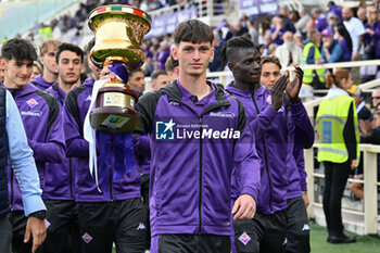 2024-04-15 - ACF Fiorentina Primavera team celebrate the victory of Coppa Italia Primavera - ACF FIORENTINA VS GENOA CFC - ITALIAN SERIE A - SOCCER