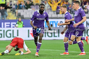 2024-04-15 - ACF Fiorentina's midfielder Jonathan Ikone celebrates after scoring a goal - ACF FIORENTINA VS GENOA CFC - ITALIAN SERIE A - SOCCER