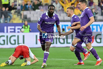 2024-04-15 - ACF Fiorentina's midfielder Jonathan Ikone celebrates after scoring a goal - ACF FIORENTINA VS GENOA CFC - ITALIAN SERIE A - SOCCER